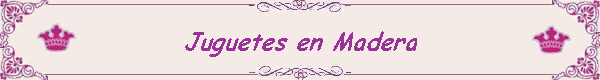 Juguetes en Madera