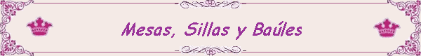 Mesas y Sillas